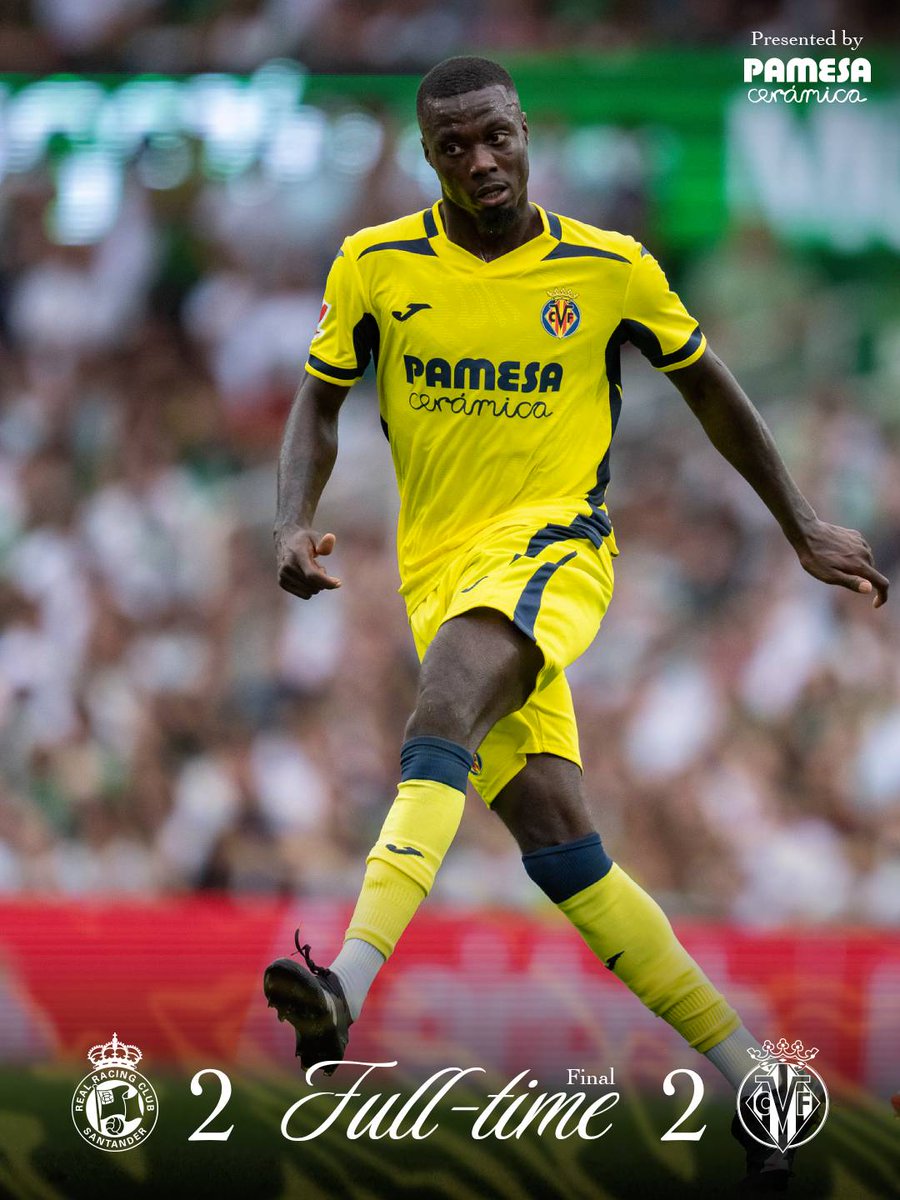 VillarrealCF's tweet photo. FINAL.

Un punto de partida en Santander.

#RacingVillarreal https://t.co/u284mRRJ88