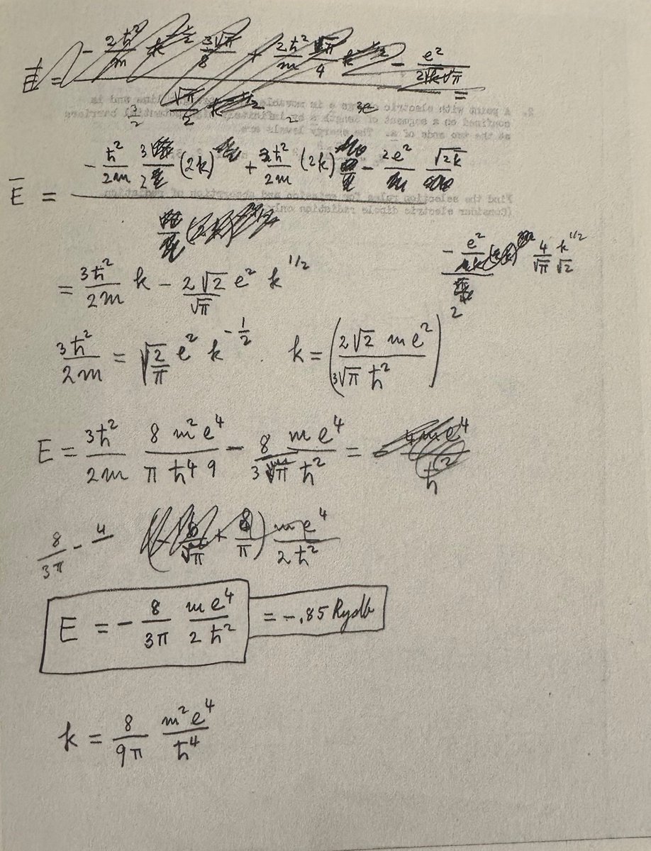 fermatslibrary's tweet photo. The last course Enrico Fermi taught before his death was introductory quantum mechanics, in the winter and spring quarters of 1954. Here is the last exam Fermi gave with his own solutions for each problem. https://t.co/iOHChlbQiq