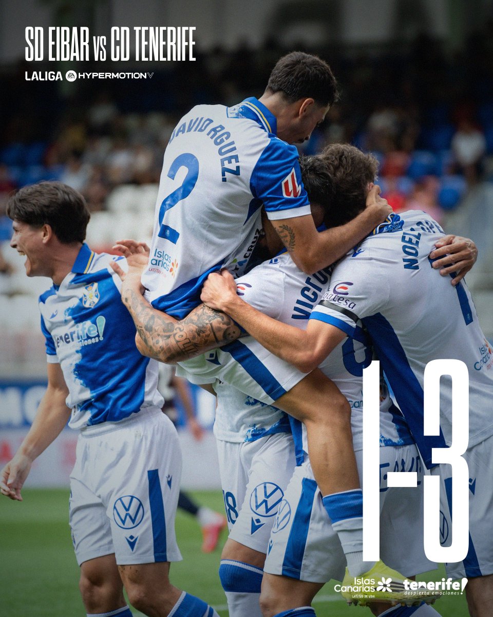 CDTOficial's tweet photo. 🔚 𝐅𝐈𝐍𝐀𝐋 | #EibarTenerife

➕3⃣ 𝐏𝐫𝐢𝐦𝐞𝐫 𝐭𝐫𝐢𝐮𝐧𝐟𝐨 𝐝𝐞 𝐥𝐚 𝐭𝐞𝐦𝐩𝐨𝐫𝐚𝐝𝐚 𝐞𝐧 𝐋𝐀𝐋𝐈𝐆𝐀 𝐇𝐘𝐏𝐄𝐑𝐌𝐎𝐓𝐈𝐎𝐍 

🤍 ¡𝑉𝑎𝑚𝑜𝑠, 𝑏𝑙𝑎𝑛𝑞𝑢𝑖𝑎𝑧𝑢𝑙𝑒𝑠! 💙

@SDEibar 1⃣ - 3⃣ #CDTenerife

🎯 @gallegoenric, J. Álvarez e I. Chapela

#TanNuestro #APorLaSegunda