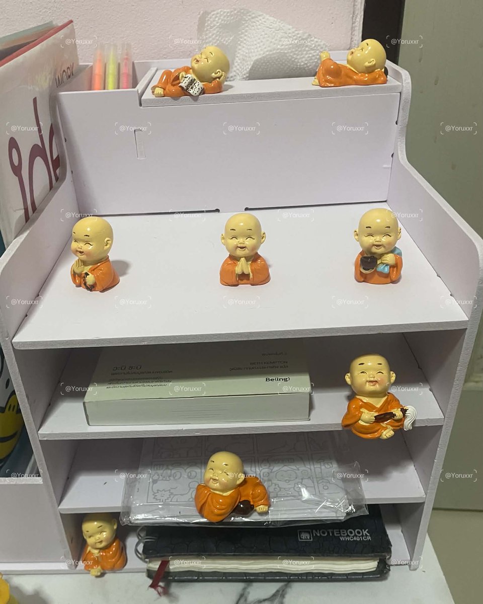 Yoruxxr's tweet photo. ไหนๆ ชั้นหนังสือก็มีที่ว่างแล้ว ขอเติมความมงคลเข้าไปสักหน่อย 55555 หนังสืออาจจะไม่ได้อ่าน แต่ความมงคลต้องได้แหละวะ 🤣