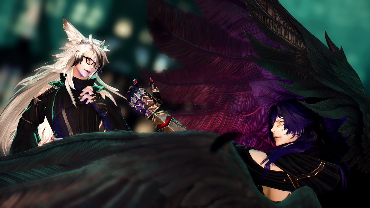 UmbralCalamity_'s tweet photo. Come close and drink
Blood of my body, oh
Swallow my heart and see the trees
Underground, curled up in a ball, God weeps
Shaking and softly singing;

I am the end, I am the end

Such a gorgeous gpose of my cats, Umbra and Adriel, done by @ScreamUnder !!!! https://t.co/dyaFyVl8aA