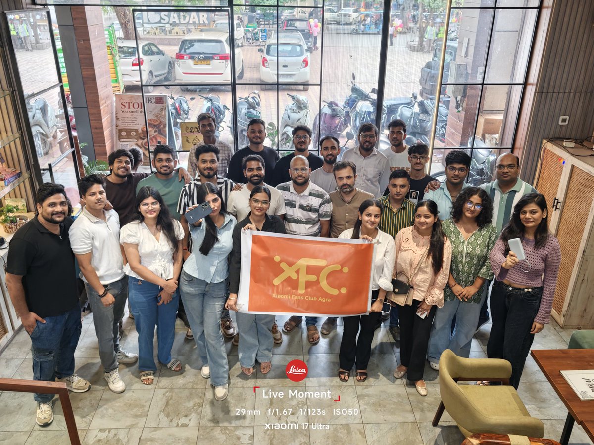 IshMalhotra94's tweet photo. Had an incredible time at today’s @XFCAgra fan meet-up! 🎉 Endless fun, games, and great moments all around.
​The #RedmiNote17 was the clear highlight, #XiaomiPowerBank5i made sure we stayed fully charged⚡️
​#mAhsterEdition
@pixelwithme @RedmiIndia @ritij @sandeep9sarma https://t.co/xWaIGTFThr