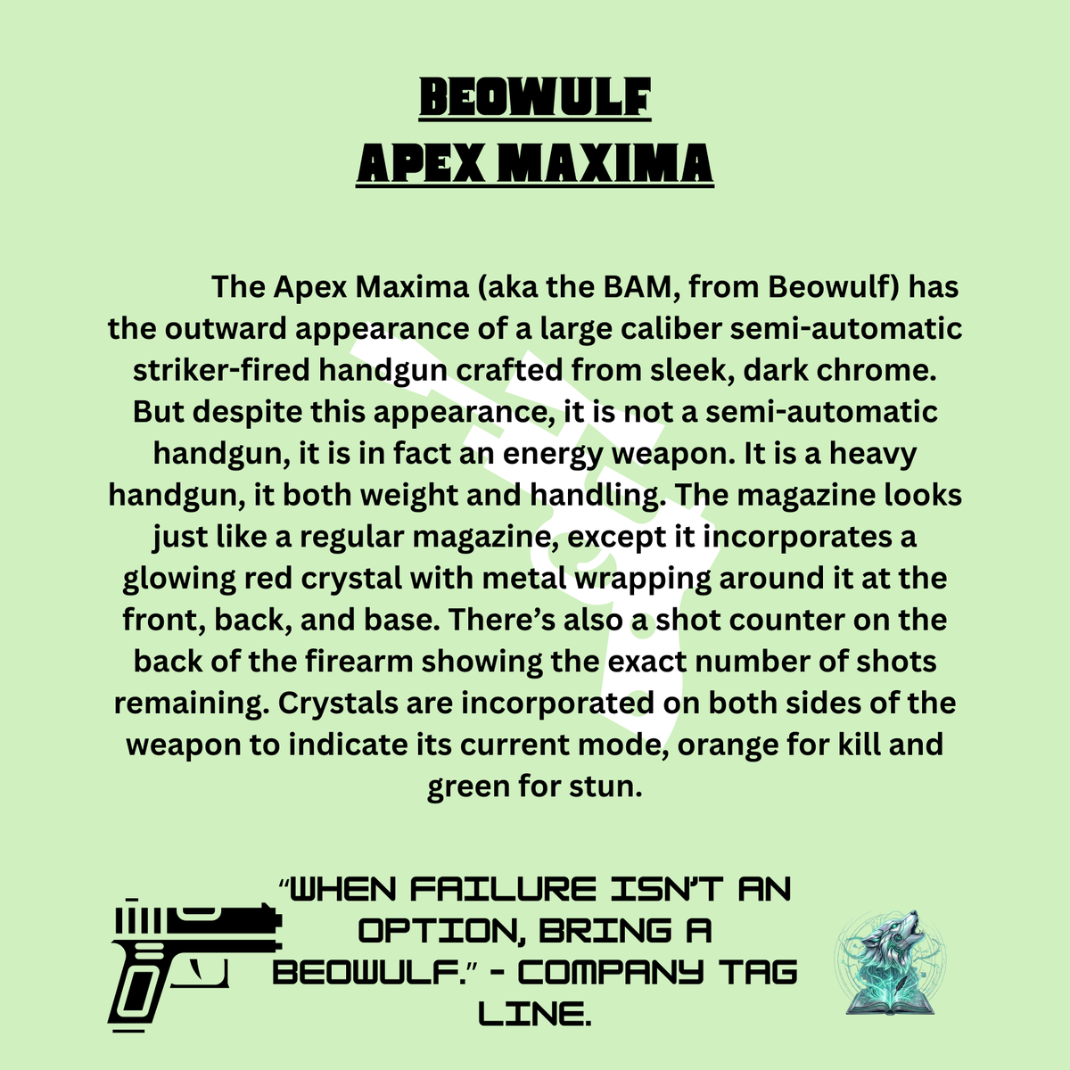 TheWolvenScribe's tweet photo. https://t.co/lPWzP4yxtO

#WolvenScribe #Content #CepheusEngine
#RangedWeapon #SciFI #ApexMaxima https://t.co/ympPDabQx0