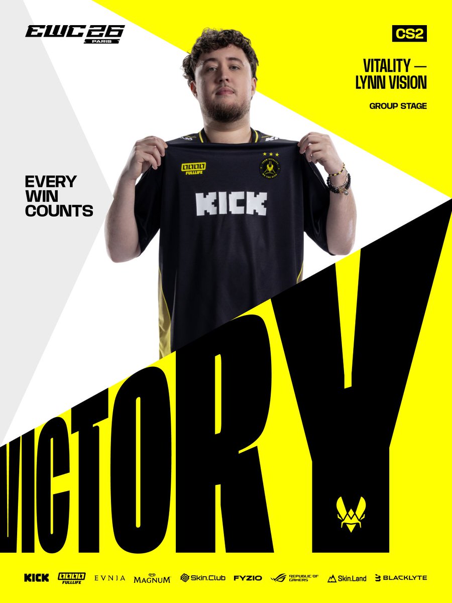 TeamVitalityCS's tweet photo. EWC PLAYOFFS SECURED 🔒

(We are so back) https://t.co/KRoX91iXPA