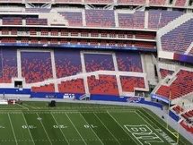 PastorDHall's tweet photo. @Matt_Bove I think it looks good! Nice and bright. The one thing that I don’t get is the concrete wall. It stands out so much and it’s normally where you would just see seats. https://t.co/k91P0sQd4X