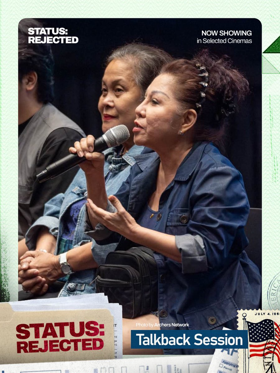 blackcapfilms's tweet photo. 📸 PHOTO HIGHLIGHTS from the #StatusRejected Talkback!
A huge thank you to everyone who showed up, asked questions, shared their thoughts, and spent time with the cast and crew. 🫶
Photos by Archers Network. 💙
🎟️ MAY TICKETS PA for tomorrow’s screenings!
Bring your barkada. Bring your Lola. Bring your crush. Welcome kayong lahat dito. 🫶
🔗 Get your tickets: https://t.co/CQsFIAitfk
#StatusRejected #CCPCinemalaya2026 #ReelReflections #CCPCinemalayaBenteDos