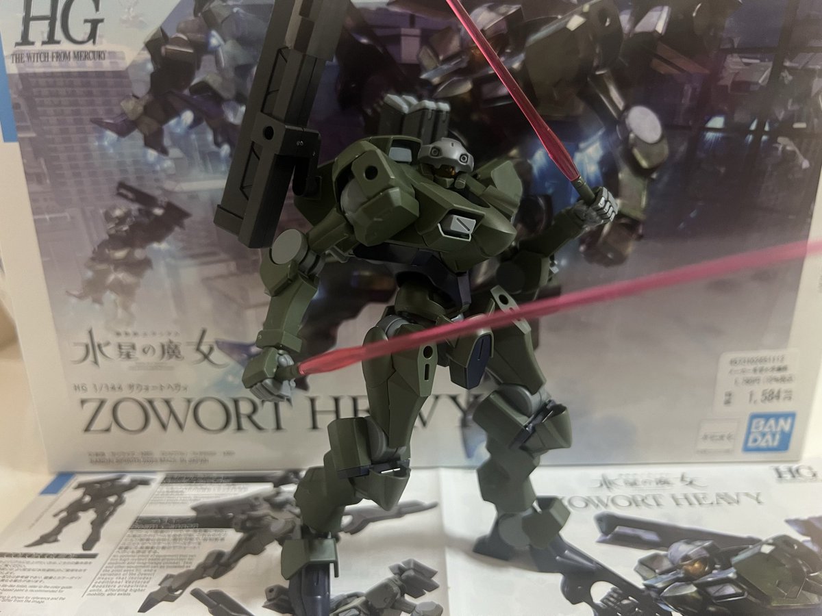 VFFVFSVFG's tweet photo. 6機目は、『ザウォートヘヴィ』
やっぱり水星の魔女キットは作りやすくていい。
そしてザウォートヘヴィはかっこいいな。
また買おっと。
1週間休みがありましたがもっと休みが欲しいもっとガンプラ作りたい。と思い最後の休みを生きてます。
#ガンプラ https://t.co/sQgKzYTZDv