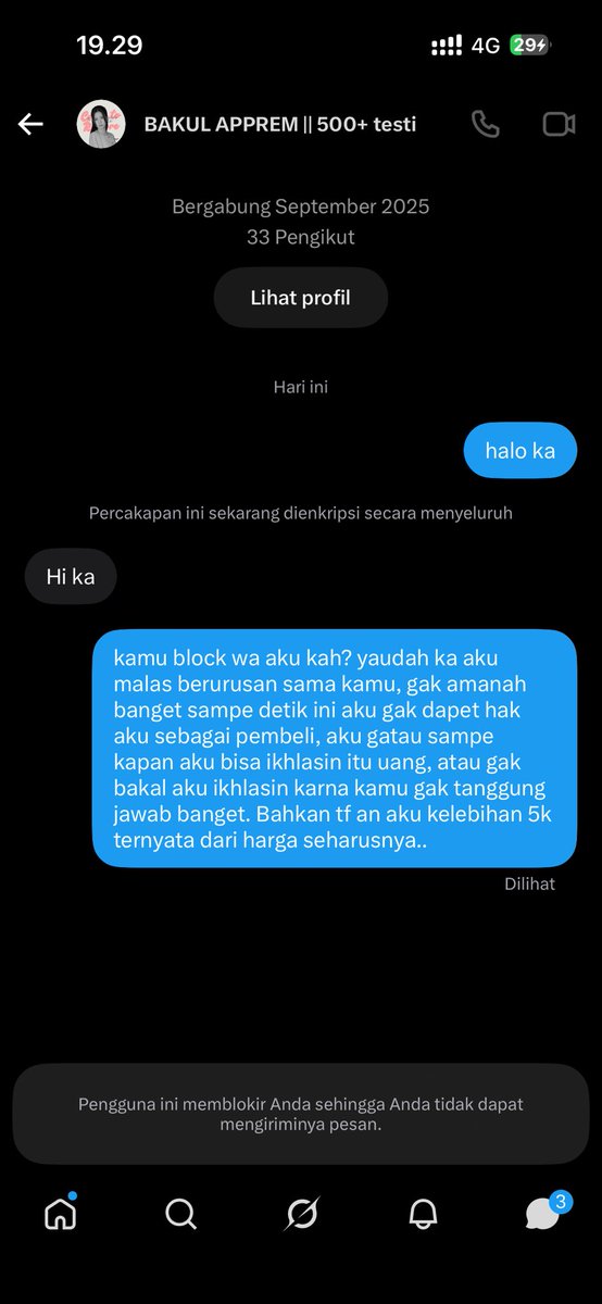 faeliey's tweet photo. wkkwk sampe di block di wa dan twt https://t.co/PclhYTuBeG