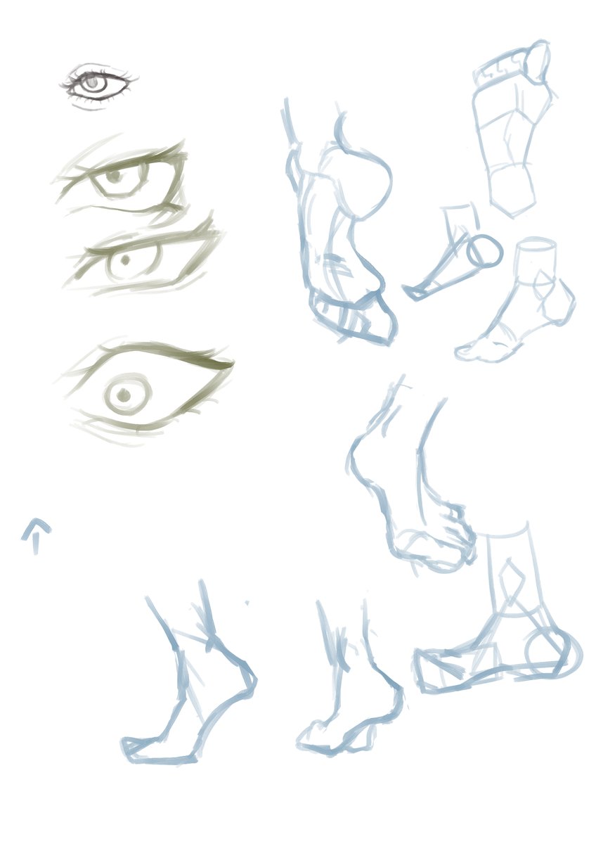 shubatelier's tweet photo. Day 6/100

Forgor to post it yesterday cause I ended up drawing a lil more after the stream ended ! 

Practiced eyes and feet and drew a full profile face after ! https://t.co/W7qr1a6ziI