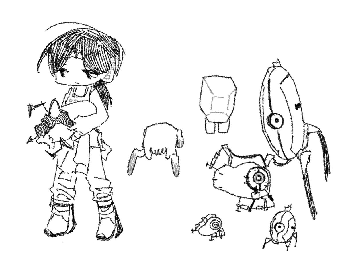Crmjohnnn's tweet photo. #portal2 
doodle https://t.co/9pKiKbTN3a