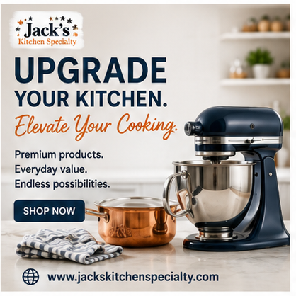 JACKSKITCHEN55's tweet photo. 2. Upgrade Your Kitchen. Elevate Your Cooking.

Your kitchen deserves tools that work as hard as you do. Find quality kitchen products that combine everyday usefulness with the performance you need.

🌐 https://t.co/Y7BBqaqhZ3

#JacksKitchenSpecialty #KitchenUpgrade #CookingTools #KitchenGadgets #CookWithConfidence