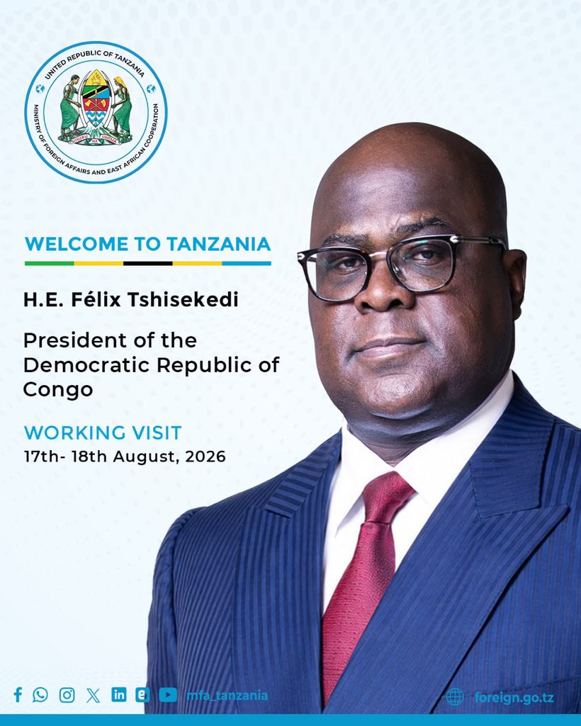 mfa_tanzania's tweet photo. WELCOME TO TANZANIA https://t.co/YSLhxoBrRh