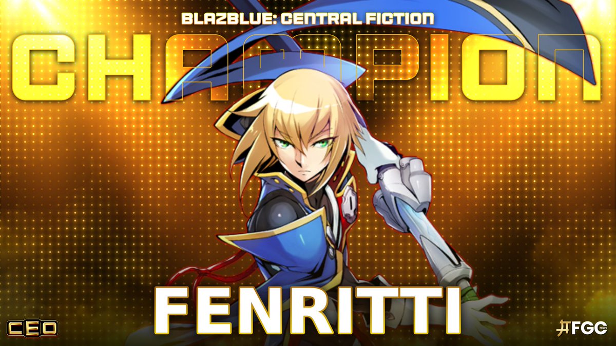 AFGCNews's tweet photo. Congratulations to @fenritti  for winning Blazblue Central Fiction at CEO 2026!

Final Results:
🏆 - 🇯🇵 Fenritti
🥈 - 🇺🇸 xcaliburbladez 
🥉 - 🇺🇸 Don
4️⃣ - 🇺🇸 Uri
5️⃣ - 🇺🇸 Maigo / 🇺🇸 Koopa_Klawz
7️⃣ - 🇺🇸 DGF / 🇺🇸 Ruka https://t.co/rjv85ovxOr