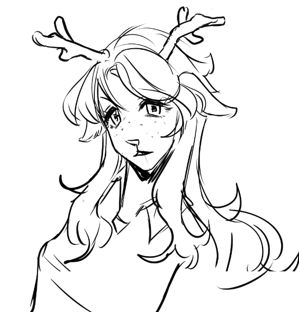 ClownFeast's tweet photo. noelle #wip #deltarune #rkgk https://t.co/1jBE24sQ1S