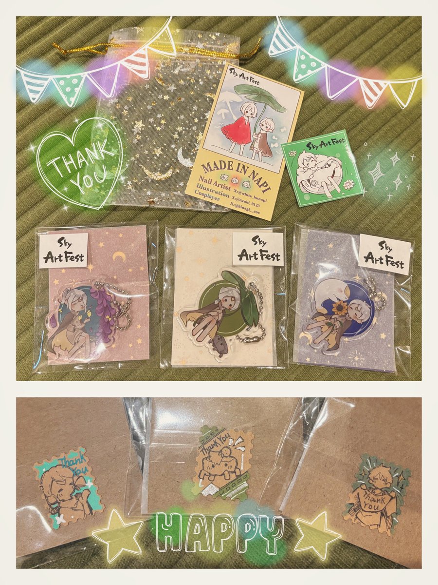 clover_noname's tweet photo. #MADE_IN_NAPI
とっても可愛いキーホルダーに一目惚れ!
しかも梱包が!!可愛すぎて🤦♀️袋から出せない
と思ったら裏側のシール!?
全部手書きの様です...😍
めちゃくちゃ可愛い!!
個数制限があるとは知らず
「3種類買えますか?」って聞いちゃった😁
(この時は解除されてた🗝)
ありがとうございました🌼 https://t.co/dyKc1WztQd