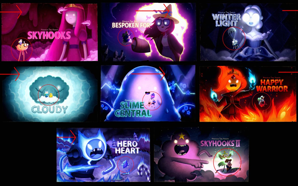 N1_KOO_fan's tweet photo. Another random fact, In the Elemental miniseries, the characters start on the left side of the title card and move further to the right with each episode! https://t.co/XWEtE142eu