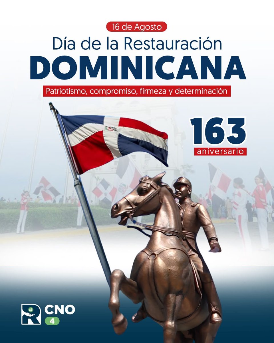 SRSCNOR4's tweet photo. 🇩🇴 Día de la Restauración Dominicana
Conmemoramos con orgullo el 163.º aniversario de la Restauración.
#SRSCNOR4
#SNS https://t.co/28gRIgmjKj