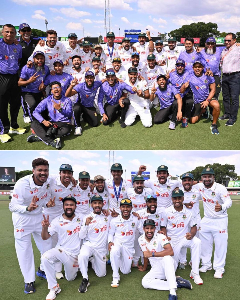 SportsChronix's tweet photo. 🇧🇩 Bangladesh beat Australia by 9 wickets in Darwin! 👏🏏

A big win for Bangladesh as they register their first-ever Test victory on Australian soil. 🔥

What a performance! 🇧🇩

| #AUSvBAN | #Darwin |
| #TestCricket | https://t.co/0HAWiSBd5I