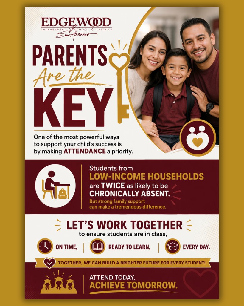 EISDMemorialHS's tweet photo. We Miss You When You're Missing! School isn't the same without you! One of the strongest predictors of long-term success is being ready to learn from an early age. That's why attending school every day is so important! https://t.co/XOF4g5RkRx