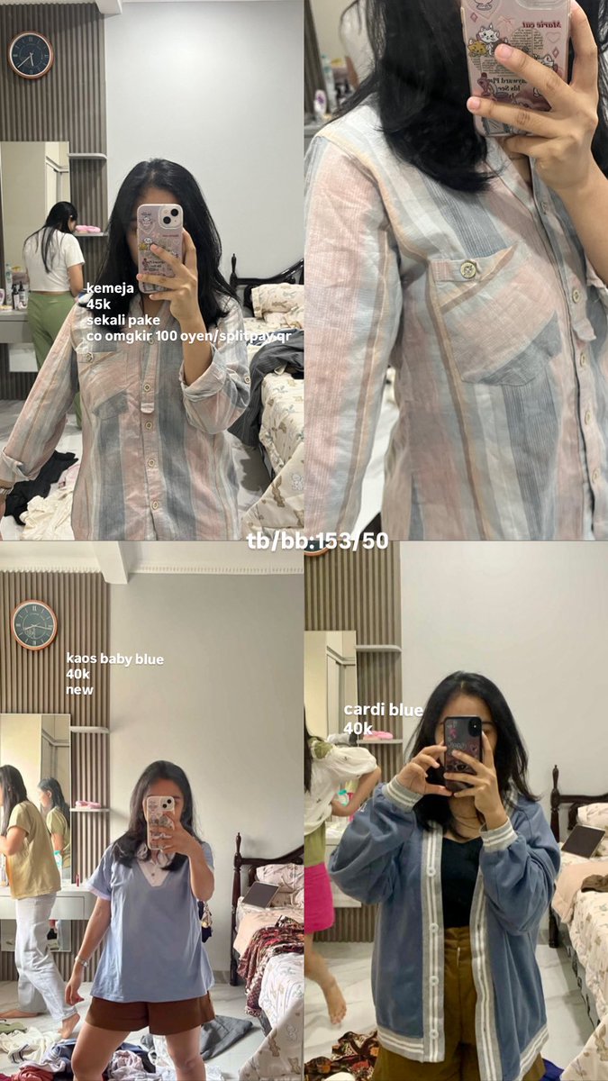 rokieebip's tweet photo. haii gusy aku bawa preloved/wts pribadiiii lagi niih ada cardigan/celana/blezer/crop top. ngabisi live tadii yuu dm langsung!!!
langsung aku try on yaaa iniii yuuppss https://t.co/F0SH8jxv9m