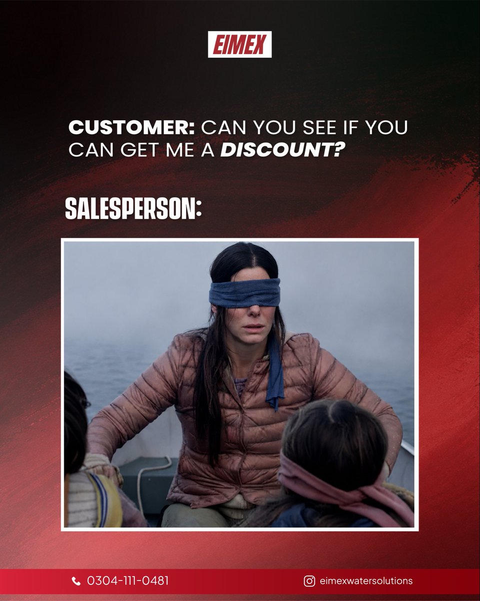 Eimexsolar's tweet photo. 😂 When the customer asks for a discount and the salesperson has absolutely no idea what’s going on.

Need a discount? We might just have the solution 👀

📞 0304-111-0481
🌐 https://t.co/aZKokmZude⁠

#EIMEX #SolarGeyser #SolarEnergy #SolarWaterHeater #Pakistan https://t.co/l5VhsNuCUB