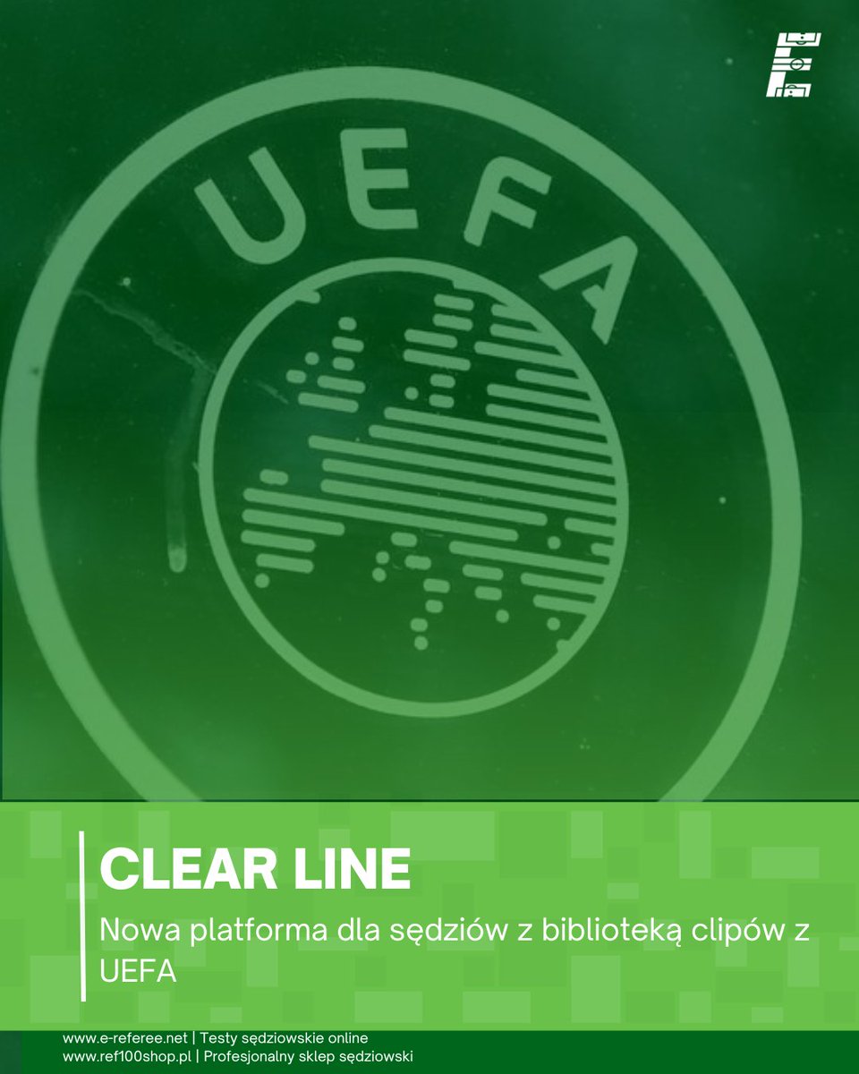 referee_net's tweet photo. 🆕 Nowa platforma „Clear Line” od UEFA z wytycznymi dotyczacymi interwencji VAR

👉Link do platformy: https://t.co/MEhuCYXWfH
______
🌐 https://t.co/IBIqPuOVbO - Testy Sędziowskie Online
🛒 https://t.co/ZG1gEvkcYW - Profesjonalny Sklep Sędziowski https://t.co/xIMl3zeGEB