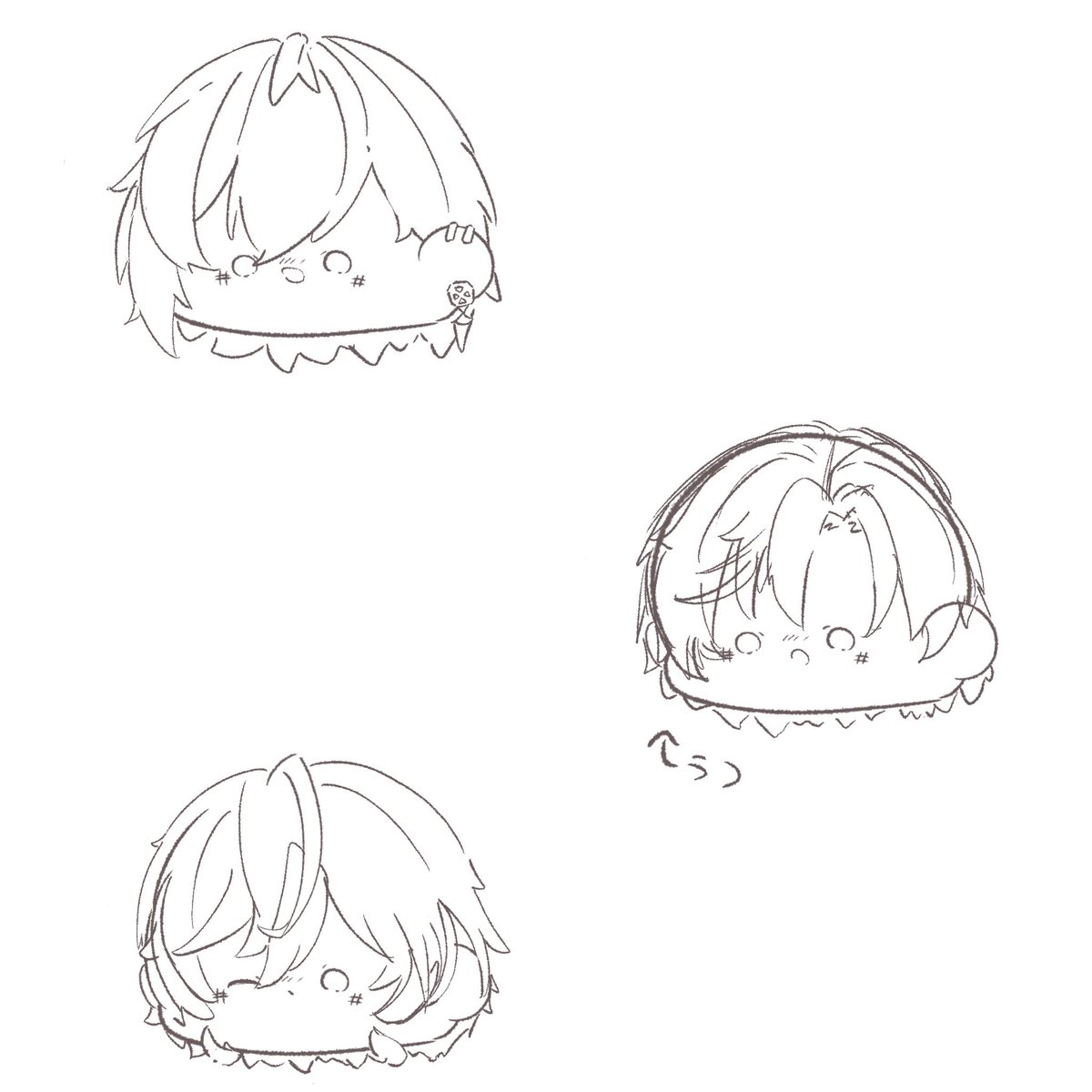 15furai's tweet photo. ステッカー用のイラストが終わる気しなーい😭
1時間でここまでしか進んでいことに対する絶望感と焦りがすごいっす…😫 https://t.co/Nrj37NdXSR