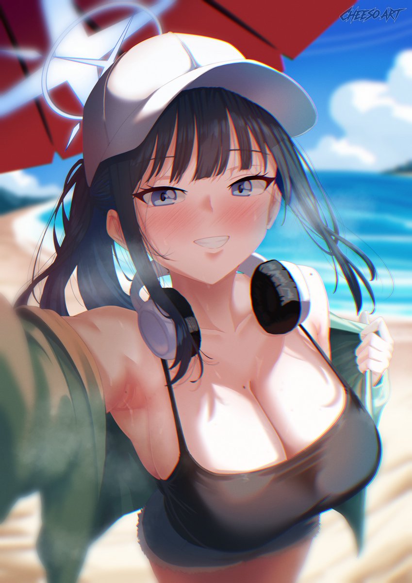 CheesoSFW's tweet photo. Swimsuit Saori Joumae https://t.co/D5qvv9Cbng