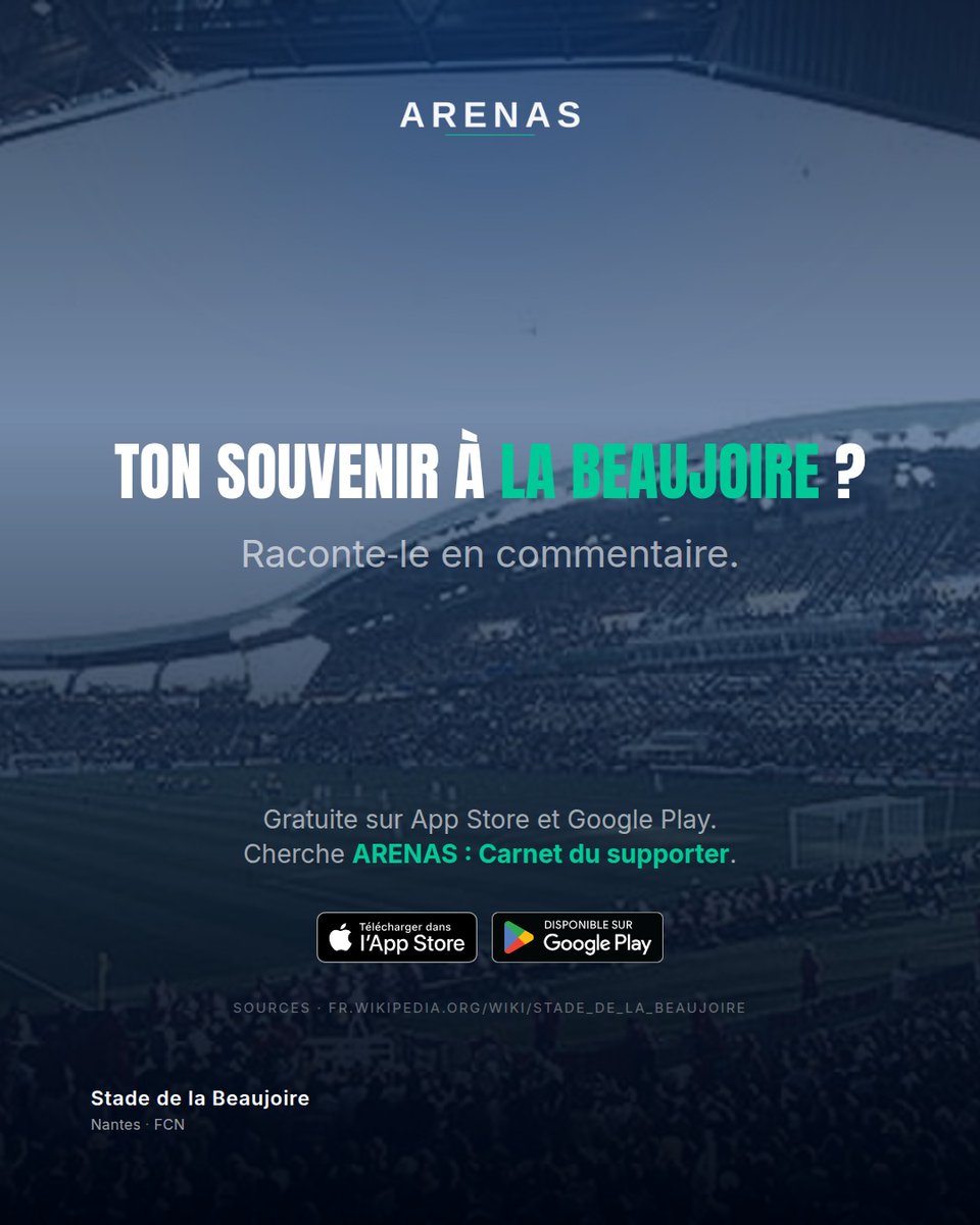 arenas_app's tweet photo. Le navire jaune et vert de l'Atlantique.

Ton souvenir à la Beaujoire ?

#fcnantes #beaujoire https://t.co/aMStvpJflT