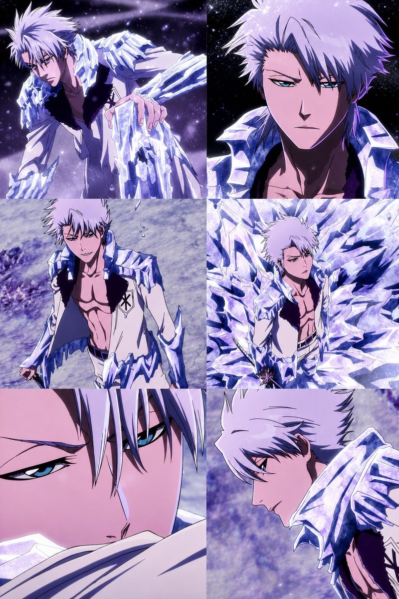 Nagato890's tweet photo. Adult Toshiro isn't even the main character in Bleach, 

yet his design and aura surpass most shonen protagonists out there https://t.co/4AzpbX6wPz