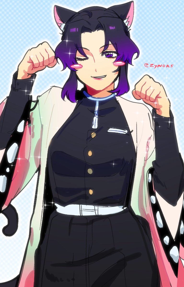 zynoas's tweet photo. Nyan nya 🦋 🐾 #kny https://t.co/nzCyLP0YrT