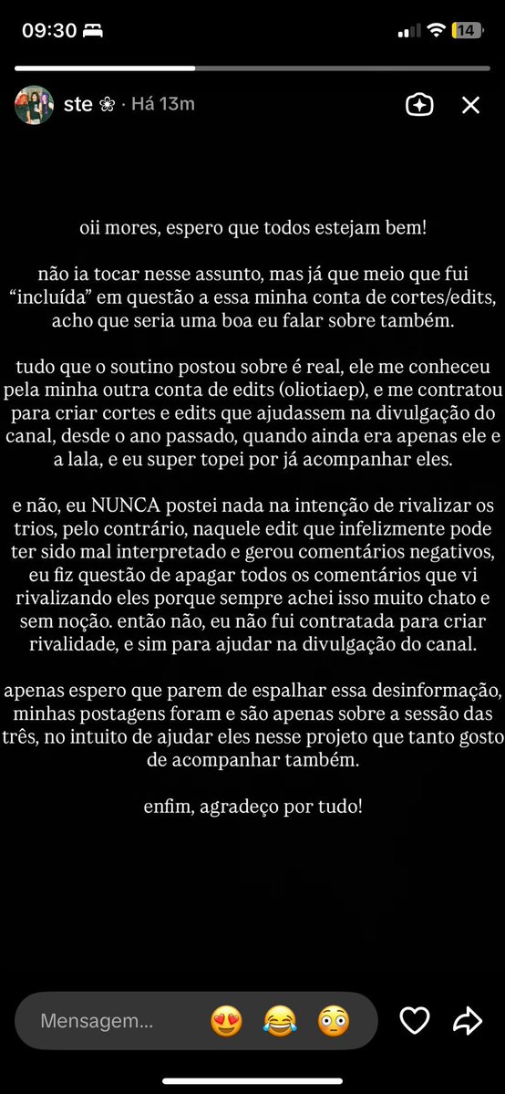 ggscouto's tweet photo. Amando sessão das três vindo com PROVAS, enquanto sofia santino e caick vêm com pronunciamento sem pé nem cabeça https://t.co/gHiDO6uFUb