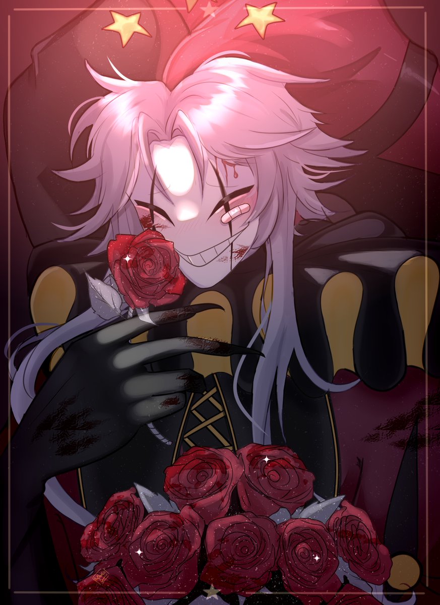 AncharliegumArt's tweet photo. I drew this; I think I'm in love with Pierrot 🌹

#tfc #pierrot #thefreakcircus https://t.co/5i5ATOL760