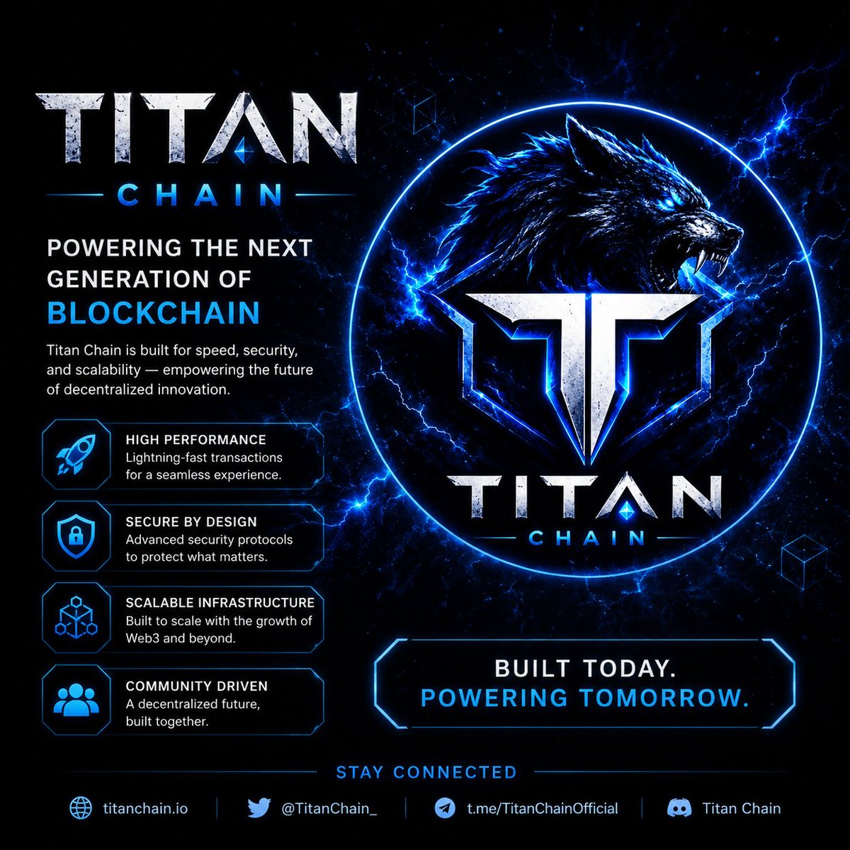 RhettMonroe12's tweet photo. 🚀 Titan Chain — Building the Next Generation of Blockchain

The future of Web3 is being built today. ⚡

🔹 Scalable Blockchain Infrastructure
🔹 Fast &amp; Secure Transactions
🔹 Community-Driven Ecosystem
🔹 Built for the Next Wave of Web3 Adoption

The journey is just beginning. https://t.co/l2e4WQzEkc