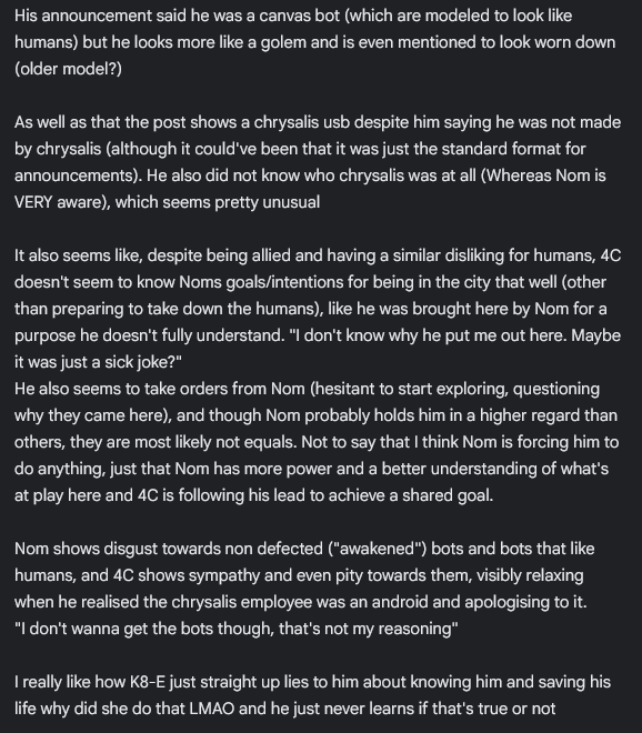 Picto_bug's tweet photo. #NQH 4C pov questions/observations so far!
//not quite human spoilers// https://t.co/LjuNrsMwqS