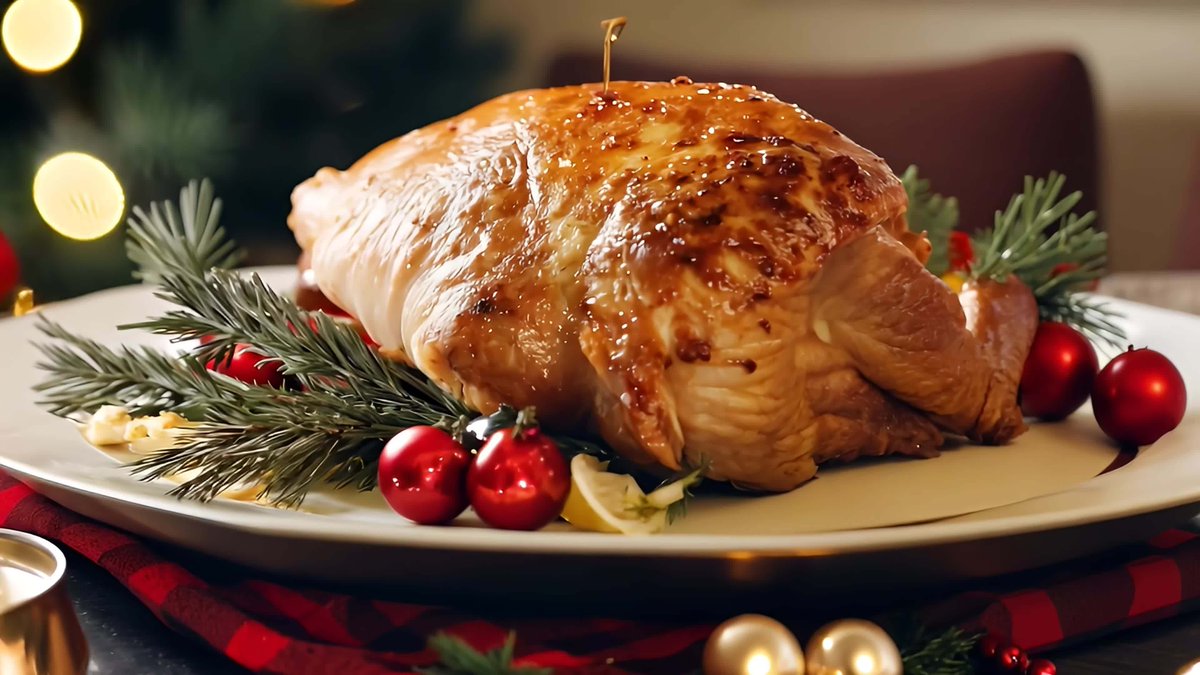 RheaKnowles11's tweet photo. Festive feast alert! Our Christmas turkey with cranberry glaze, roast veggies and warm spiced bread pudding is here to spice up your holidays. Book now before it’s gone! https://t.co/cnObwiQuN5