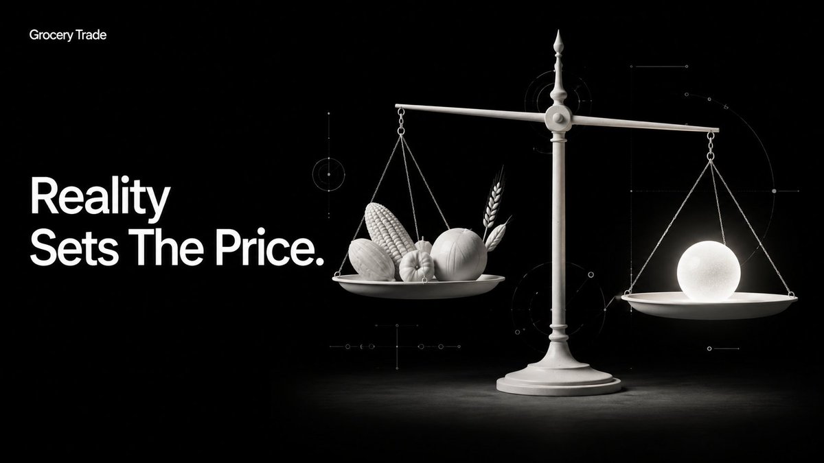 GroceryTrade's tweet photo. Coffee in your cup. Corn on your plate. Orange juice in your fridge.

Behind all of it are real commodities with real markets.

Grocery Trade turns those markets into perpetual futures, so you can trade the prices behind everyday life. https://t.co/T3dzt4aF6t