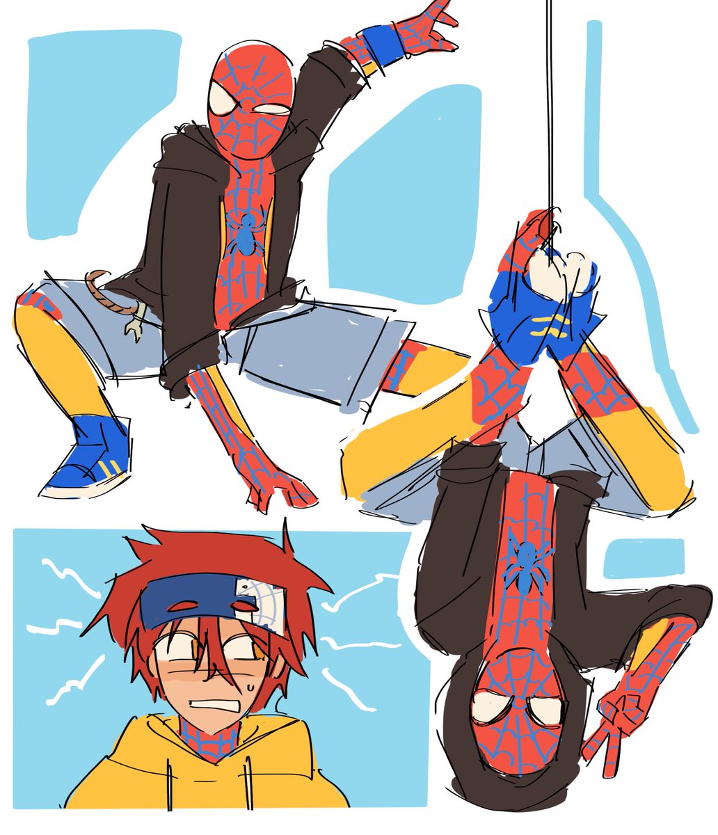poutinelanga's tweet photo. your friendly neighborhood spider-reki https://t.co/YFdamCd6Fg