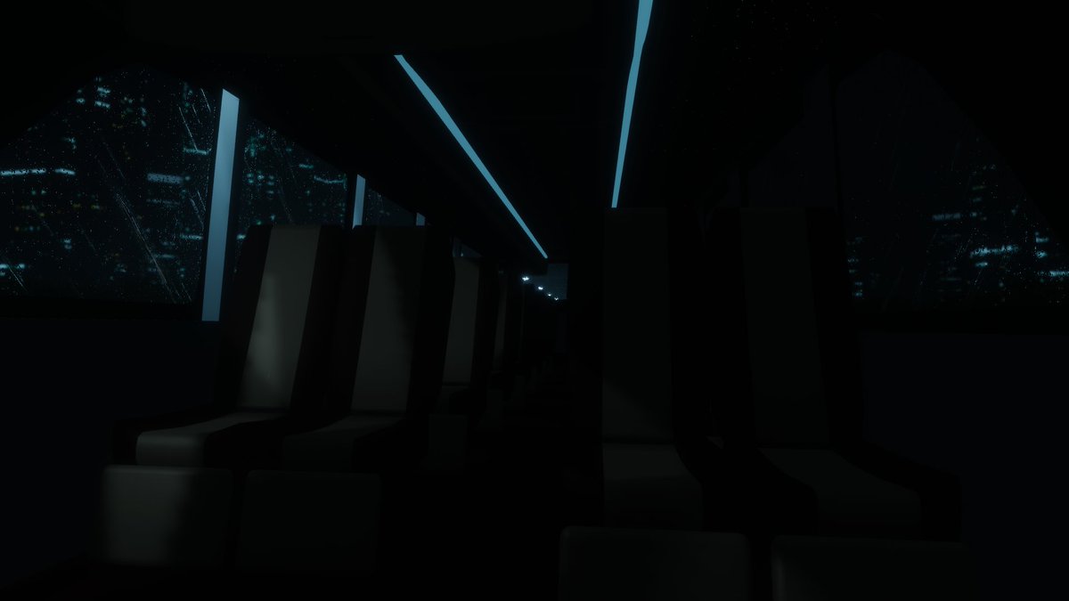 barashi_vrc's tweet photo. Bis Malam （Night Bus）
ByWelby Ariel
夜の街を走り続けるバスのワールド。

雨の降る夜の街中の景色を眺めつつ、響き渡る雨音を聴いて、しっとりとした雰囲気を楽しめる。
後部座席をオフにする事で、睡眠用の一室としても過ごす事が出来る。
#VRChat_world紹介 #VRChat
https://t.co/hLhOWjcQYU https://t.co/23FHuaahGT