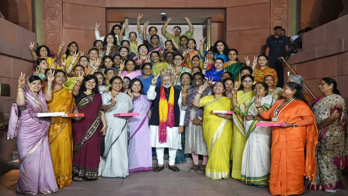 MeghUpdates's tweet photo. 🚨 BIG BREAKING 

BJP set to bring a MAJOR CHANGE in its NEW organisational team, with 33% RESERVATION for women among party office-bearers, reports Piyush Padmakar.

As per reports, BJP is likely to announce its new team TOMORROW. https://t.co/U7LrR6HhxR