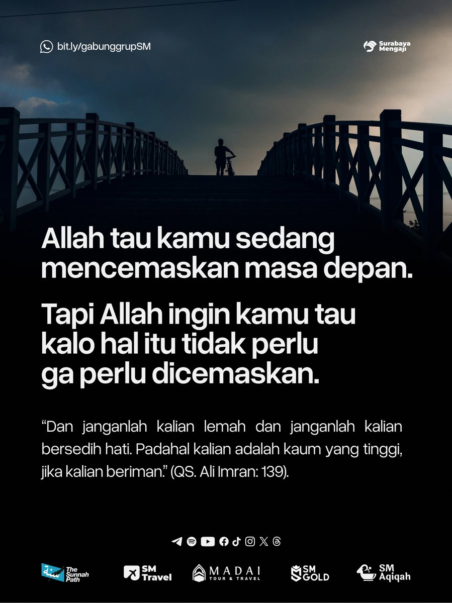 ysmo_id's tweet photo. Ada sedih yang berbuah pahala dan terpuji. Dari sisi lain yang dinilai berpahala, bukan dari sedih itu sendiri. Misalnya adalah sedih karena musibah menimpa agamanya dan sedih karena musibah yang menimpa banyak kaum muslimin.

Dikutip dari : https://t.co/8wJSnP1WsH https://t.co/vLmIlQtDub
