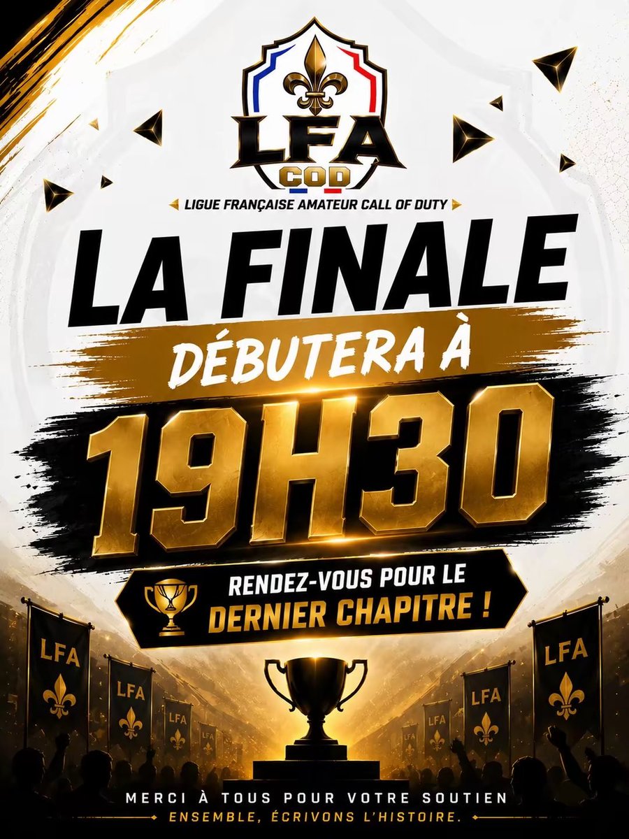 LFAcallofduty's tweet photo. Dernière journée, 1/2 et final au programme ! RDV sur TWITCH ! 
#cod #cdl #callofduty #france #LFA https://t.co/8JPZfgHoB3