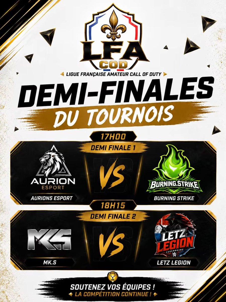 LFAcallofduty's tweet photo. Dernière journée, 1/2 et final au programme ! RDV sur TWITCH ! 
#cod #cdl #callofduty #france #LFA https://t.co/8JPZfgHoB3