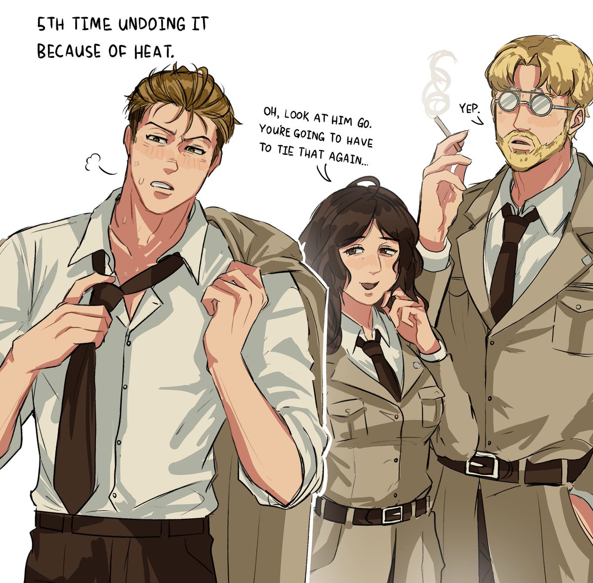 T3RM1N4_'s tweet photo. I'm a firm believer he can't tie a tie. https://t.co/sNwE0AvAun
