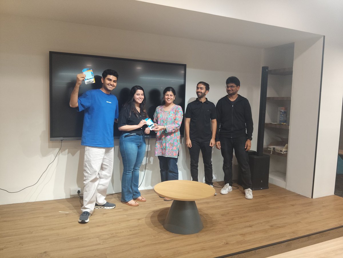 aarat_b's tweet photo. What a fun day and sweet win! Anything I want to learn now, I’ll first @useflo101 

Thanks for hosting us @AILearnCircle 🫶🏻 @avneer_bh @1997harkirat https://t.co/T3QeZLNgCu