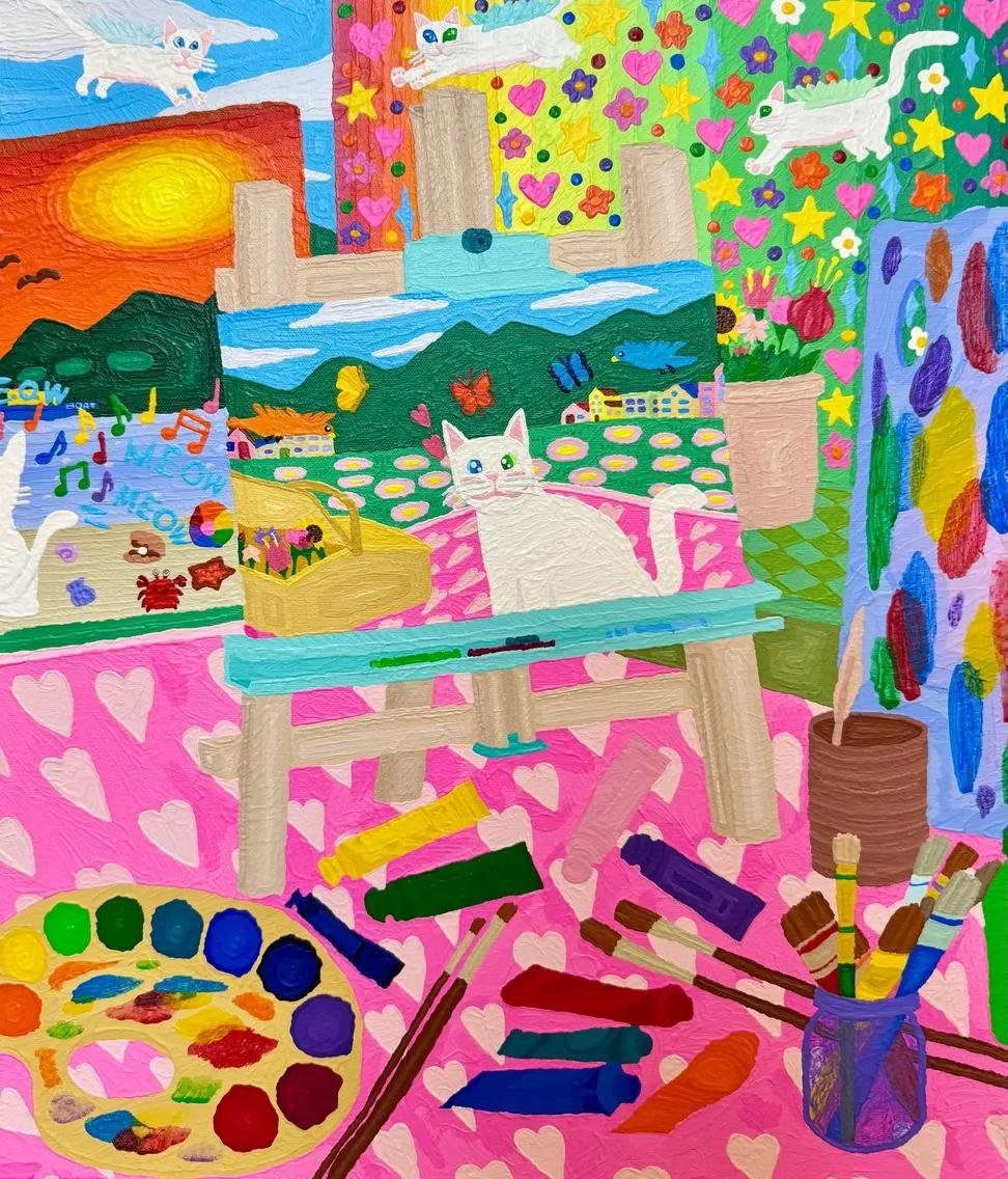 museun_happen's tweet photo. 중증자폐성 장애 아이가 그린 고양이 그림 https://t.co/5DcDYMMllS
