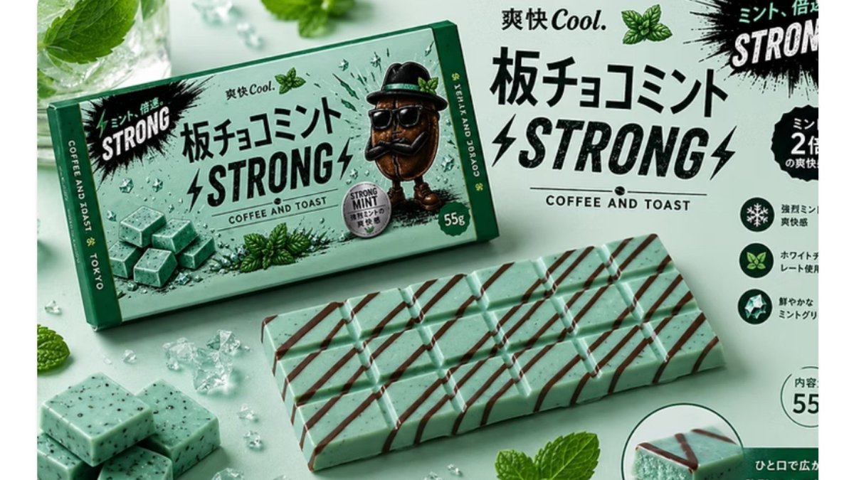 COFFEE AND TOAST 個性的なチョコミントが 公式オンラインストアで販売