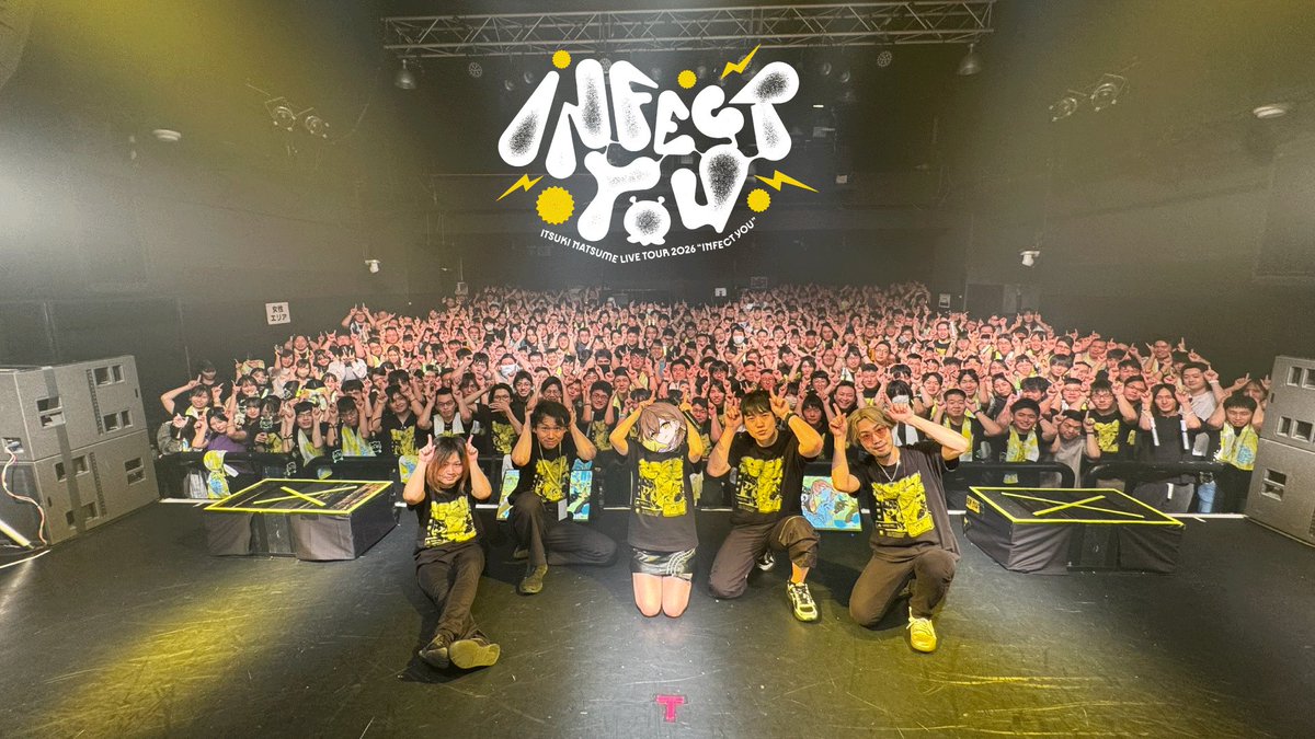itsukinatsume's tweet photo. 棗いつきLIVE TOUR 2026『INFECT YOU』
名古屋公演ありがとうございました🌟
1枚目が昼公演、2枚目が夜公演📸
名古屋でのライブは初めてだったけど、
大勢駆けつけてくれて嬉しかったです！！
また会おうね〜〜〜！！
#棗いつき感染中 https://t.co/7jKM1Gukn6