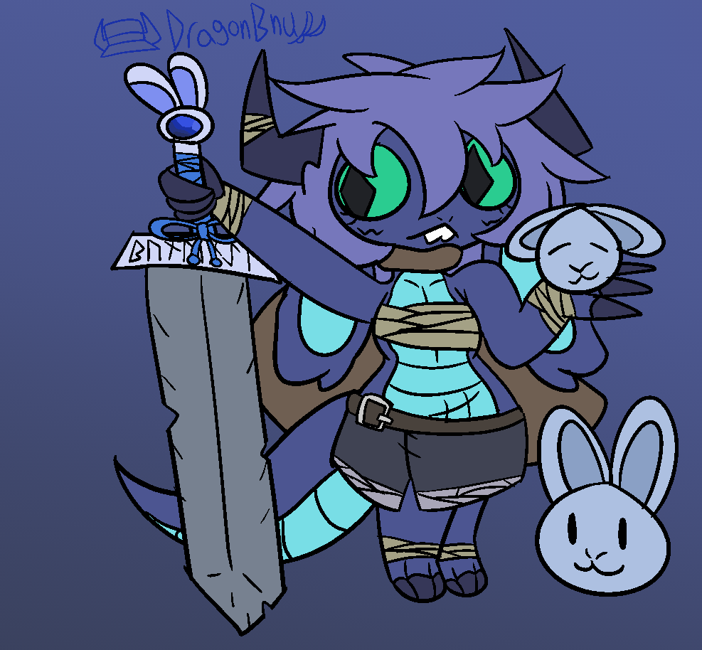 DragonBnuy's tweet photo. more of that concept stuff with dragon buns, little buns and a bit sword! https://t.co/iO2t1yX66l