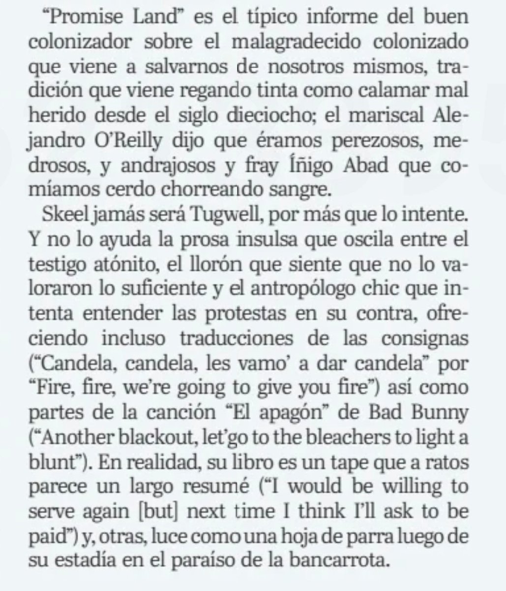 CaraballoCueto's tweet photo. Cezanne Cardona hizo una de las mejores reseñas del libro de @daskeel "Promise Land".
Yo no lo tengo en mi lista de libros solamente cuando vi las pocas referencias académicas que tiene, siendo profesor. Otro dicen que hay poca mea culpa, muchos chismes y mucha condescendencia https://t.co/wIFjCmD3GM